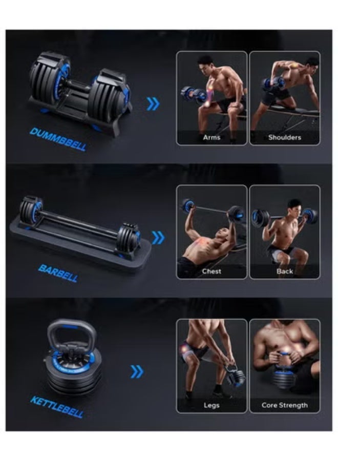 Merach 3 in 1 Adjustable Dumbbell Set - Image 4